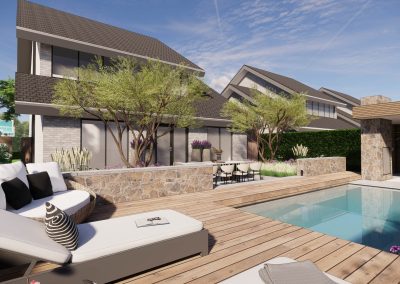 Luxe tuin met zwembad – Huissen