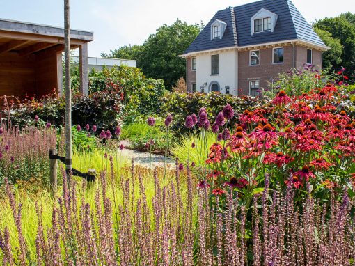 Rijk beplante natuurtuin bij vrijstaande woning