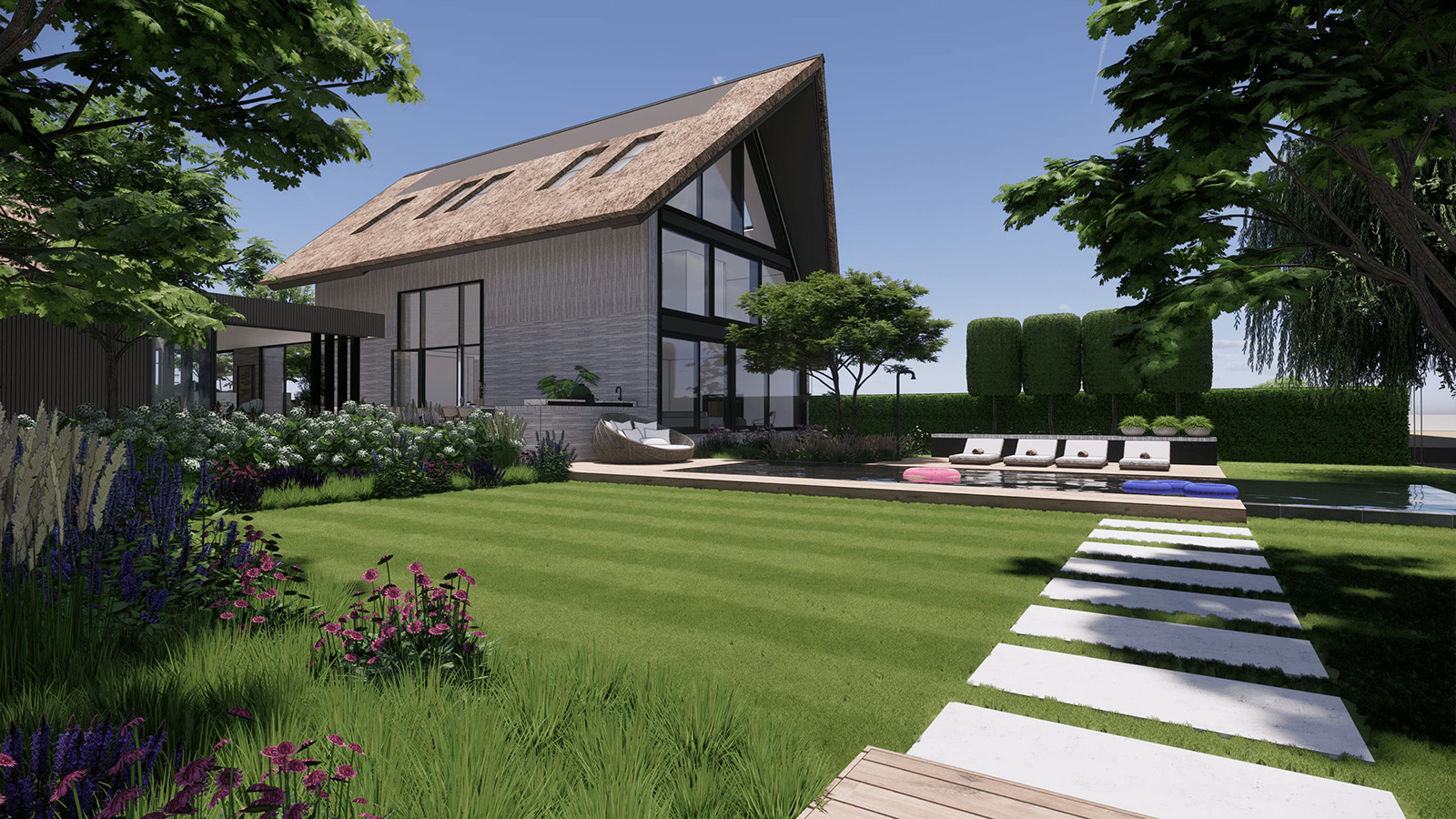villa tuin ontwerp