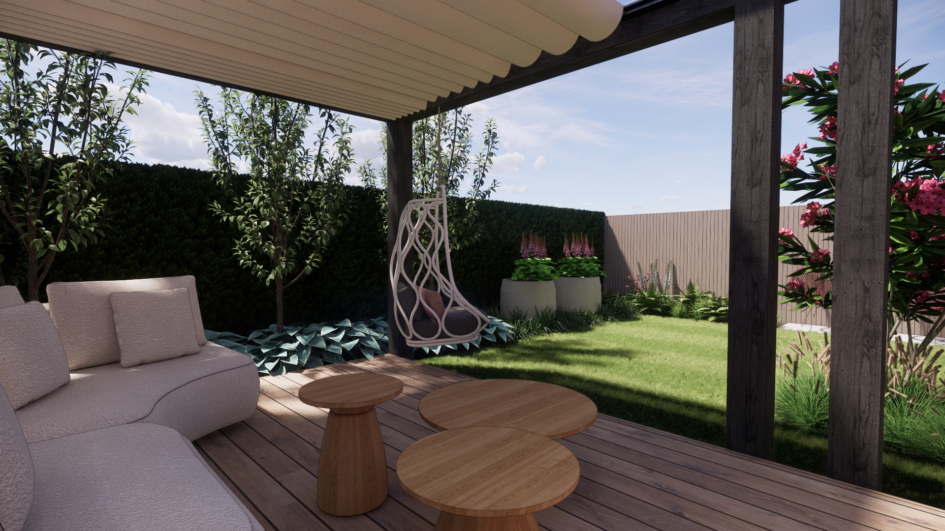 Kleine strakke tuin voorbeeld