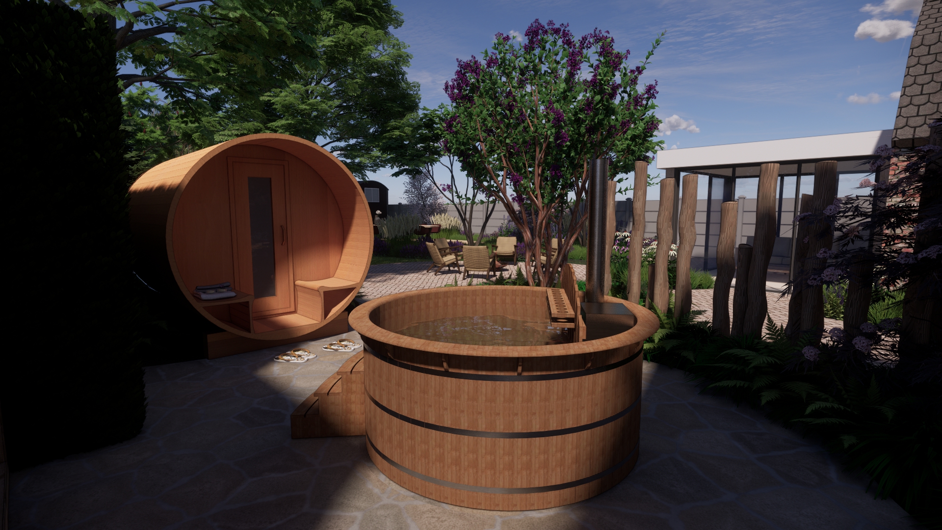 wellness tuin ontwerp