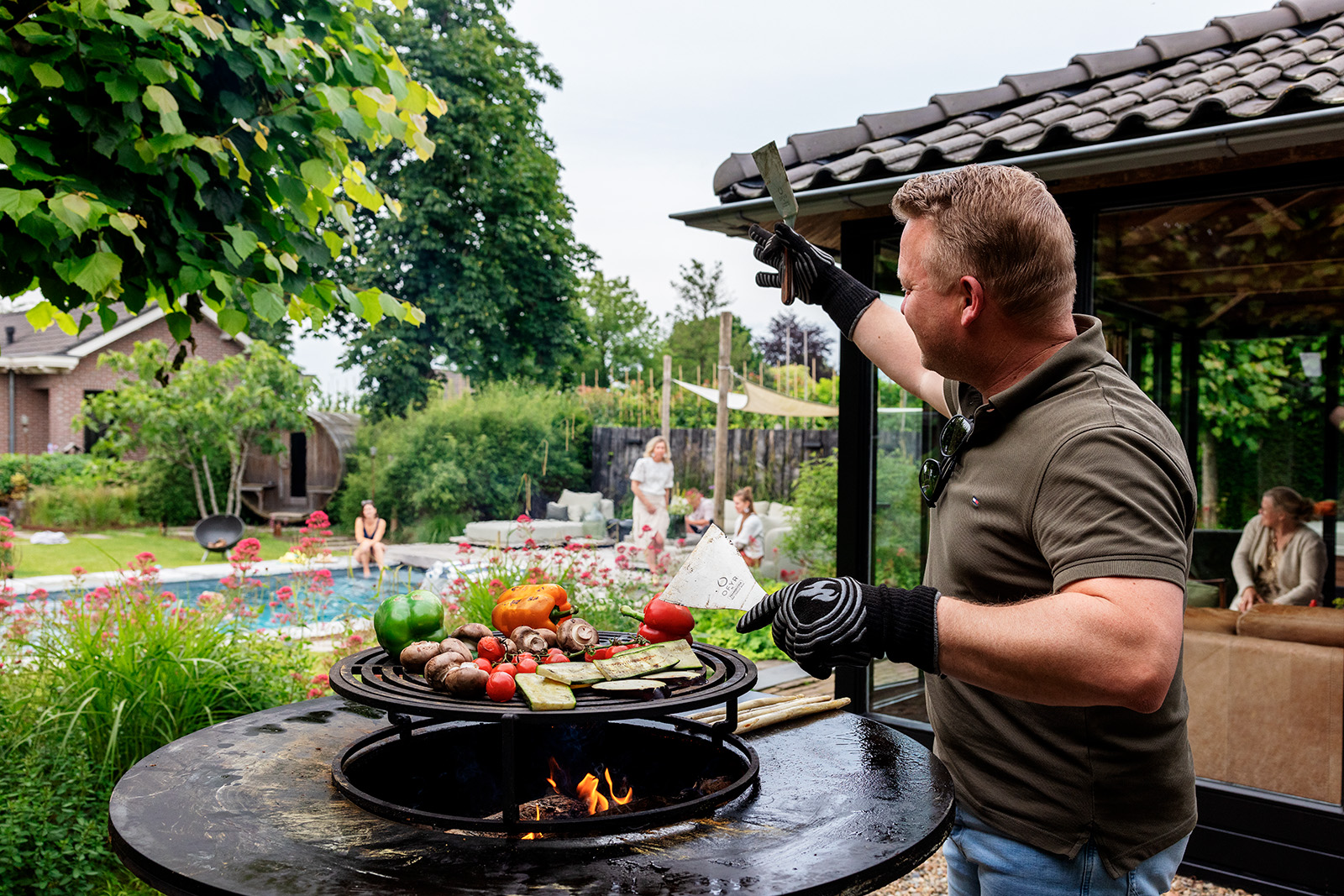 BBQ in tuin