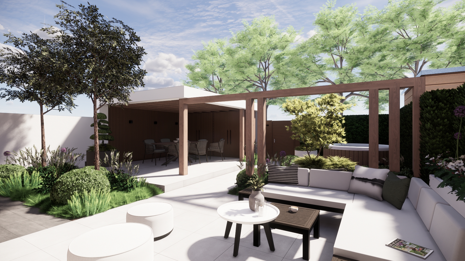Moderne tuin
